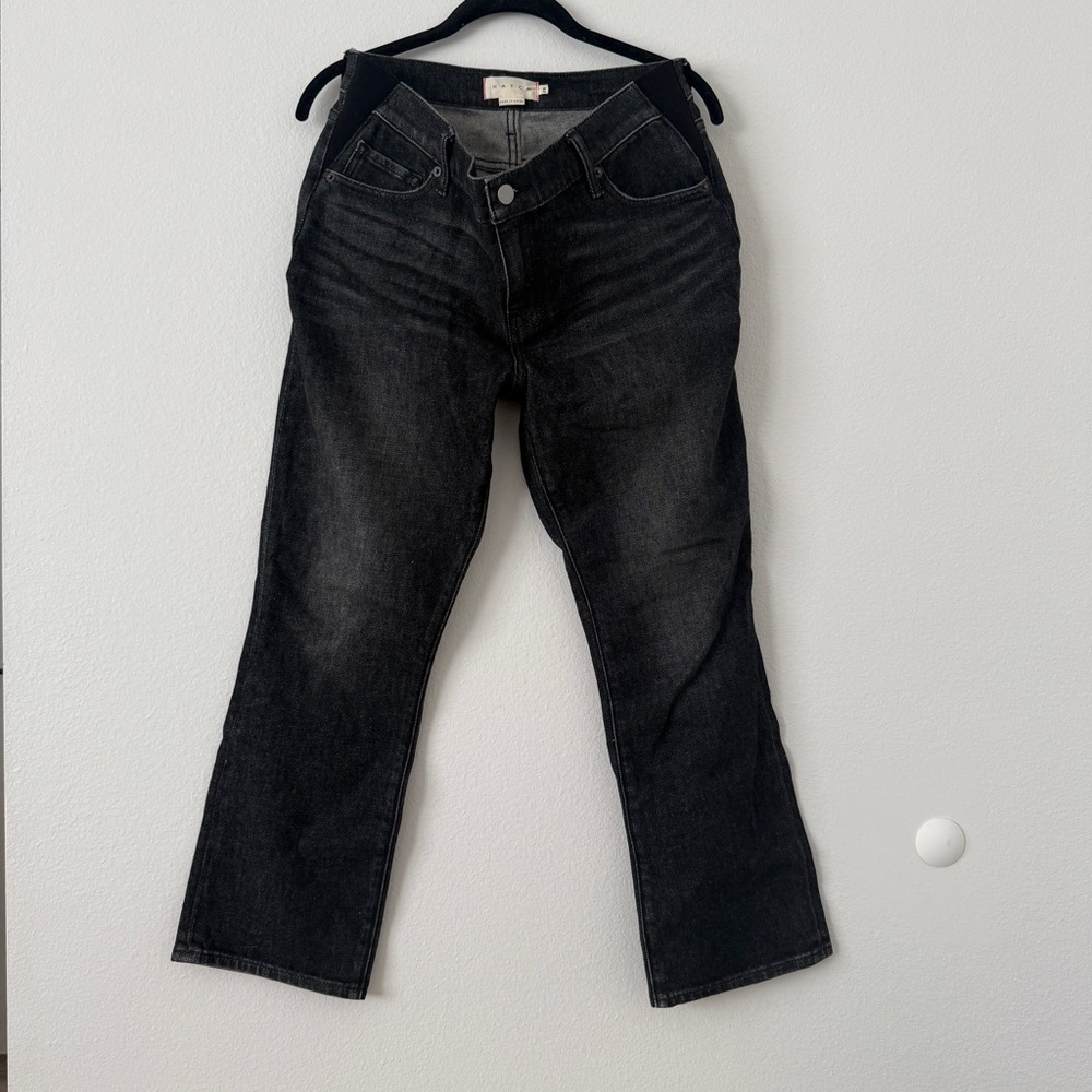Hatch Maternity Dark Wash Denim Under-Bump Jeans Size 28